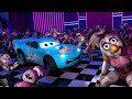 CARS DINOCO McQueen Vs 100 Glamrock Chica Endoskeletons FNAF Security Breach FNAFSB Animation