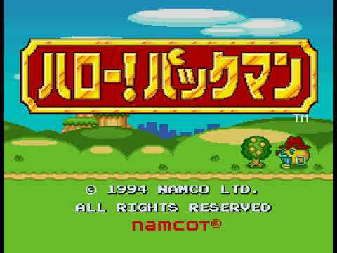 Hello! Pac Man SNES  Super Famicom   Super Nintendo SFC Demo Japan