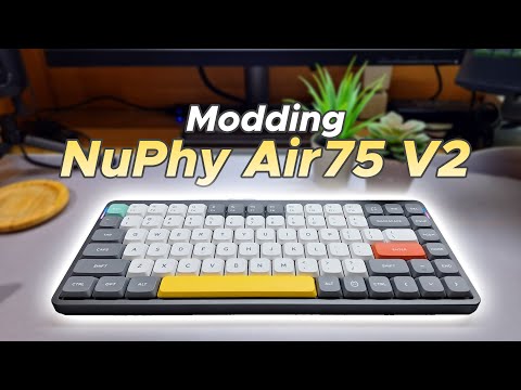 Modding One of the Best 75% Low-profile Keybs!! | NuPhy Air75 V2 (Cowberry) Lube and Tempest Mod
