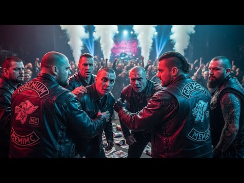 Neonazis bereuten es, Gremium MC Biker bei einem Rockkonzert unterschätzt zu haben