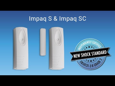 How to install the Texecom Impaq S wired shock sensor/Impaq SC wired shock sensor with contact.