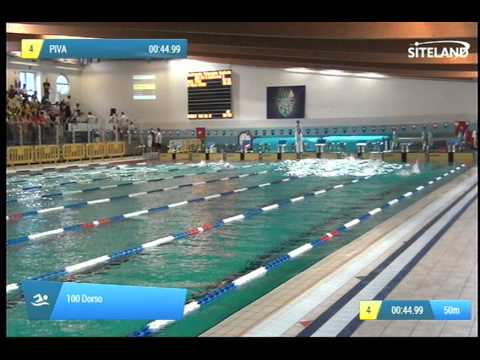 Serie 1 dei 100 Dorso  Assoluti Maschi Master - Campionati Regionali Masters 2014 di Veneto e Friul