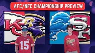 NFL CHAMPIONSHIP Weekend 2024 - Preview and PREDICTIONS with GiantsNinersDubsSharks!