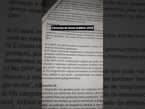 Prova de Enfermeiro da Cidade de Santa Quitéria-Ceará