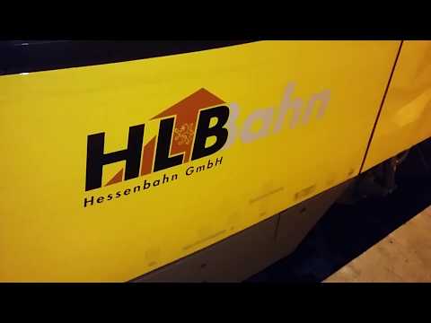 Siegen Hbf, bei Mitternacht am 28. 01 und 29. 01. 2017 mit einer RB 90 der Hlb bahn nach Westerburg