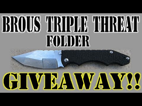 The Brous Blades Triple Threat Folder GIVEAWAY!!!