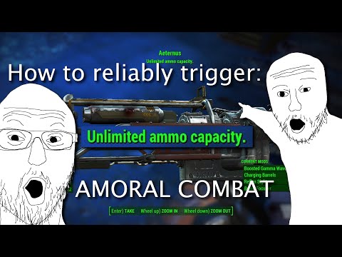 How to reliably trigger Amoral Combat in Fallout 4. (How to get Aeternus).