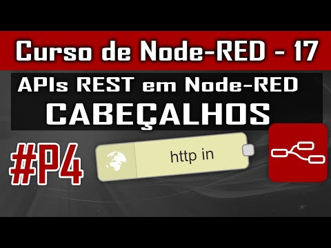 Cabeçalhos da API em node-red, nó HTTP in #P4 [Node-Red] - Curso de Node - Aula 17