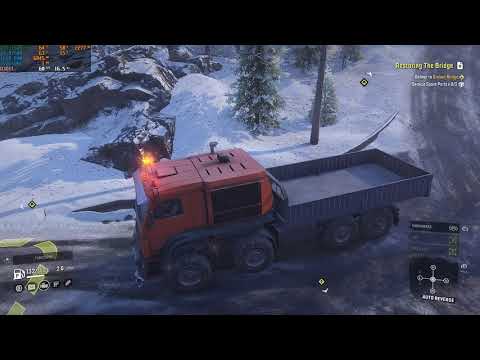 SnowRunner Walkthrough Part 114 - "Restoring The Bridge" [2160p60]