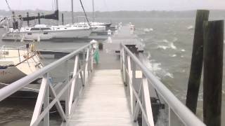 preview picture of video 'North East River Yacht Club prior to Hurricane Sandy'