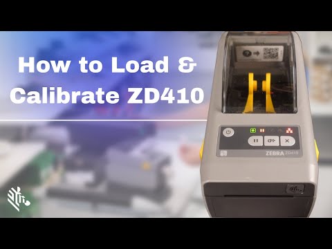 Loading & Calibrating Zebra Label Printer
