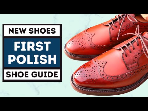 FIRST POLISH ON BRAND NEW LEATHER BROGUES