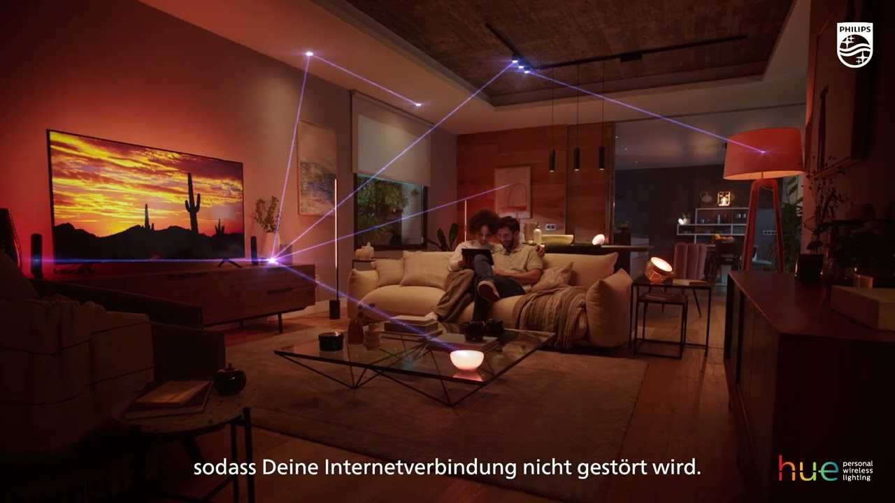 Philips Hue Tischleuchte White & Color Ambiance Iris Silber