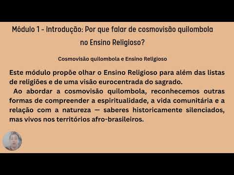 WEBAULA 1 APRESENTAÇÃO DO CURSO E COSMOVISÃO QUILOMBOLA
