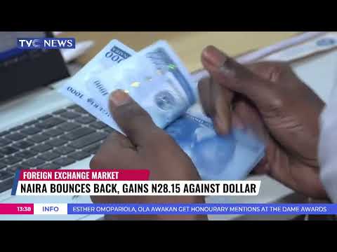 Naira Bounces Back, Gains N28.15 Against Dollar