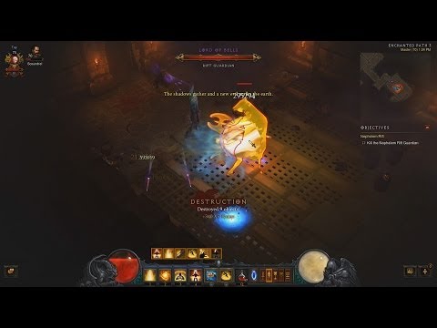Diablo III Reaper of Souls - Lord of Bells Cow Boss Nephalem Rift Closed Beta