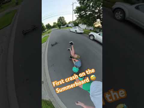 Summerboard Crash 😅 #summerboard #electricskateboard