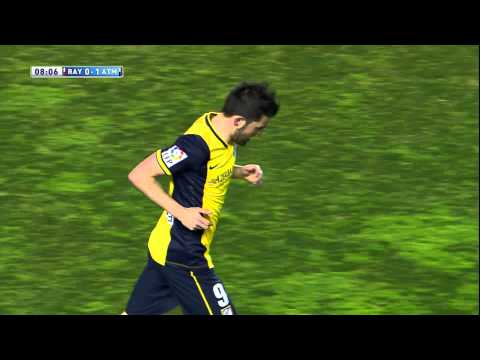 Gol de Villa (0-1) en el Rayo Vallecano - Atlético de Madrid - HD