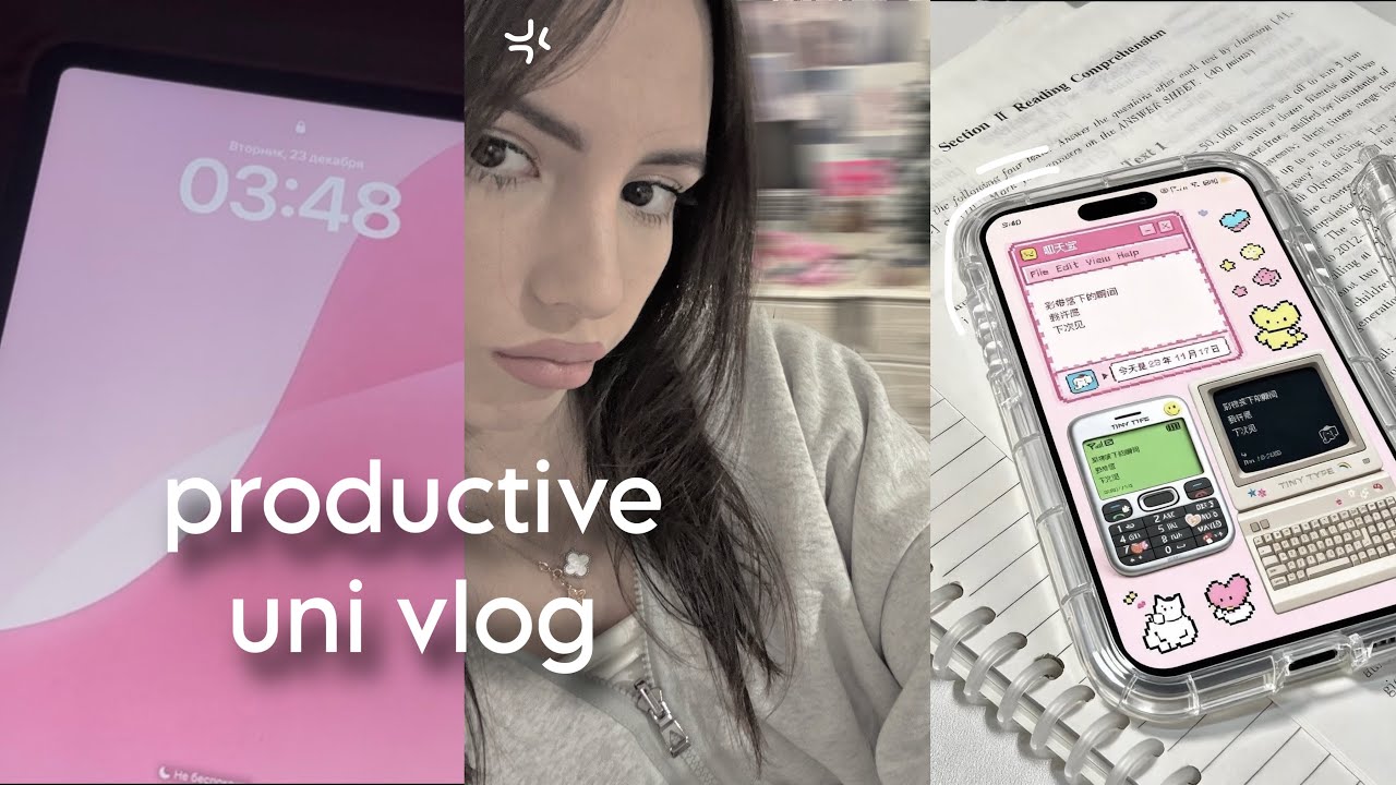 PRODUCTIVE Week in my life〜☆ waking up at 5 am, exams, gym🖇️