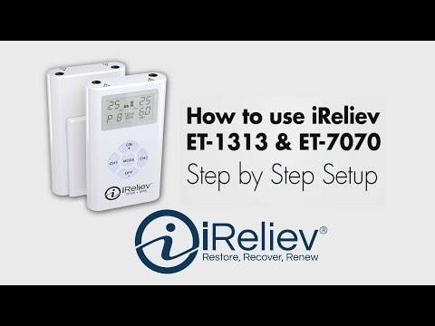 How to use iReliev's TENS EMS System