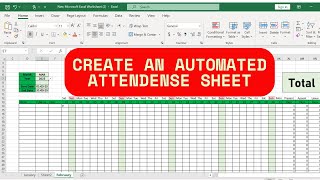 Download the video "How to Create Automated Attendance Sheet Step by Step"