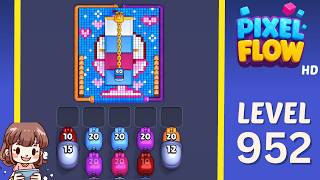 Pixel Flow Level 952 Solution Walkthrough