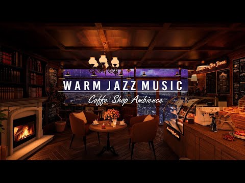 Джазовая инструментальная музыка для отдыха ☕ Атмосфера уютной кофейни и теплая джазовая музыка