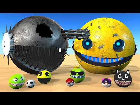 Robot Pacman vs Cartoon Cat vs Ms Pacman vs Monster Pacman R_37