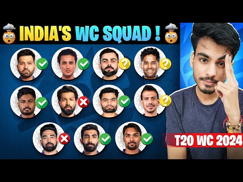 TEAM INDIA T20 World Cup 2024 SQUAD 🤯 | *BIG DROP 😯* | T20 World Cup 2024