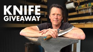 Forging and GIVING AWAY a CUSTOM Chef Knife