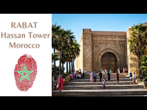 Rabat , Morocco : The Hassan Tower and Mohammed V mausoleum in Rabat, Morroco