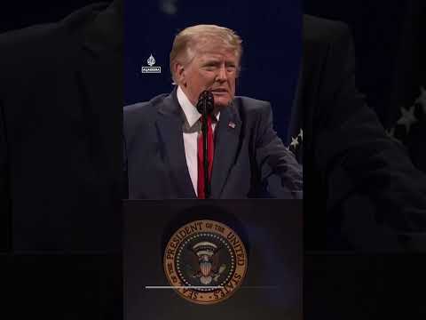 Trump lauds Americans in storm-delayed 250th anniversary speech