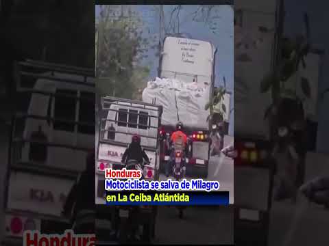 Honduras, 🏍️ Motociclista salió vivo de milagro en La Ceiba Atlántida
