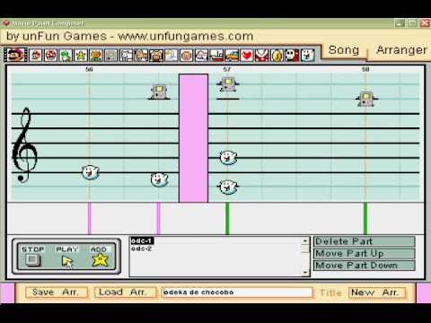 mario paint composer-Odeka de chocobo