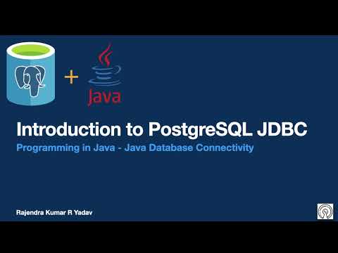 Introduction To Postgresql Jdbc Java Programming