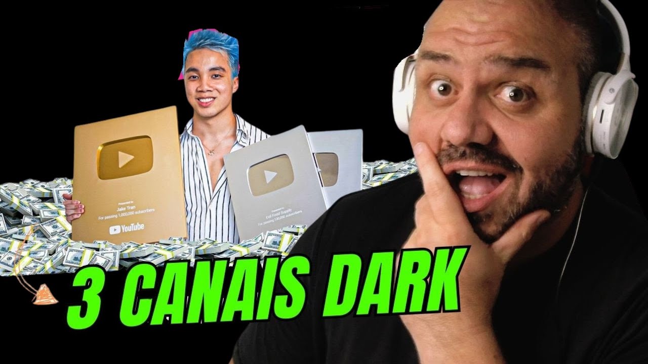 ELE GANHA $250 000 MÊS COM 3 CANAIS DARK NO YOUTUBE