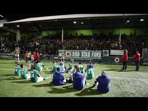 Red Star - Concarneau. Communion Joueurs-Supporters. 28/10/17