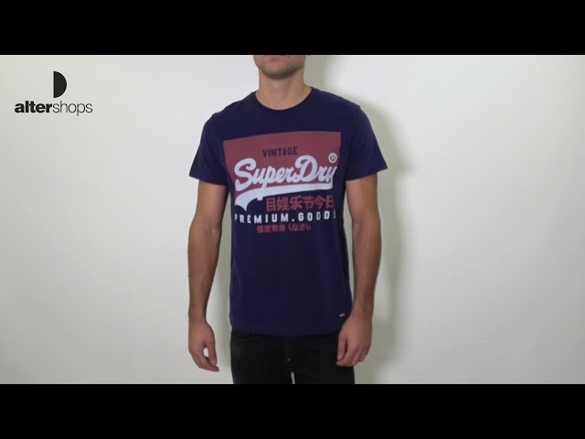 Vídeo relacionado con Vintage Logo EMB tee M1011245A Superdry Bright Green Grit M Hombre