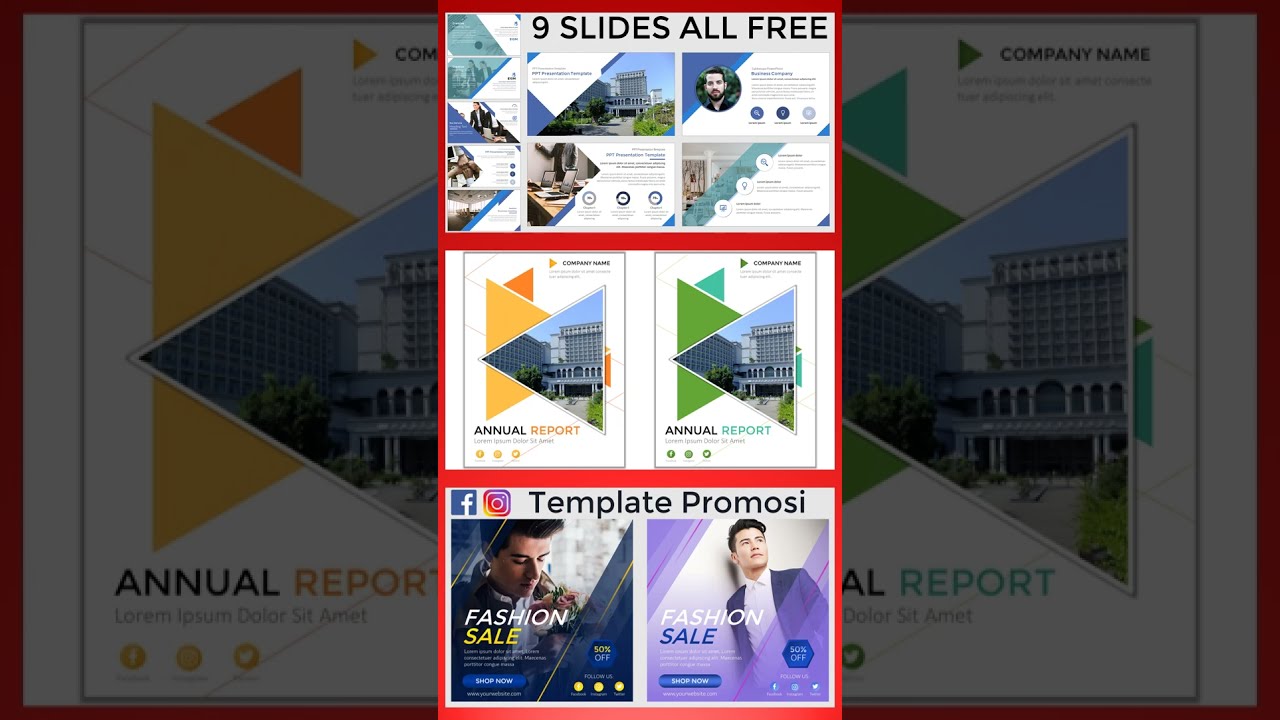 Download Berbagai Macam PPT Template #shorts