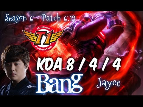SKT T1 Bang JAYCE vs RIVEN Top - Patch 6.19 NA Ranked | League of Legends