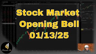 Stock Market Opening Bell 01/13/25 #investing #trading #stocks #optionstrading
