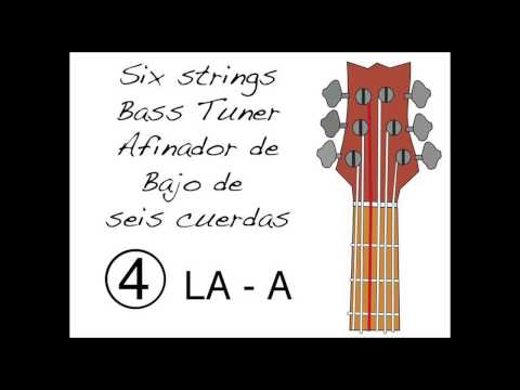 Afinador de Bajo de 6 Cuerdas - 6 Strings Bass Tuner
