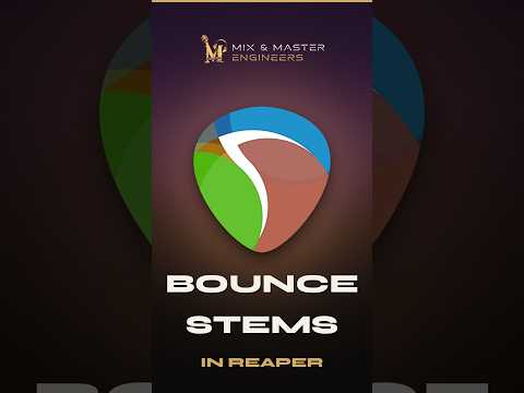 Video: how to export stems in REAPER