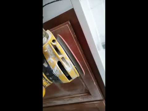 Cabinet paint job, and Scratch test