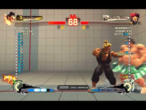 JBHAMMER777 (Akuma) vs Majinken14 (Honda) vs Tottethebreaker (Balrog) Ranked Matches SSf4 AE