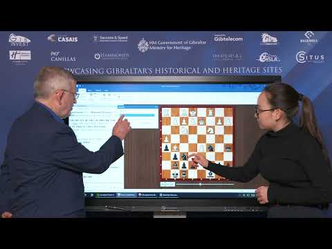 #GibChess Battle of the Sexes, Round 4, interview with Zhansaya Abdumalik