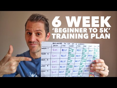 6 week 'beginner to 5k' training plan