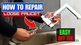 How to Tighten a Loose Kitchen Sink Faucet | Easy DIY Fix