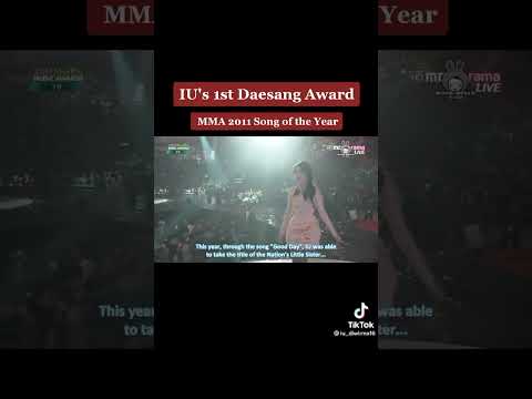 IU's First Daesang Award #iu #kpop #shorts
