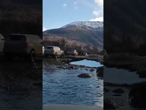 Vadeando el Río Las Piedras, camino a Río Picó. Chubut, Argentina. 10JUL2025 #1millionviews
